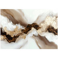 FOTOTAPETE Marmor Abstrakt Braun 312x219 cm - Multicolor, Papier (312/219cm) - Wallarena