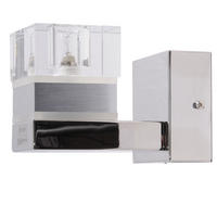 LED WANDLEUCHTE TANILA Chrom Silber - Silberfarben, Glas (16/17/10cm)