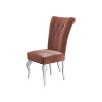 POLSTERSTUHL Frigene 01 - Weiß/Rosa, Holz/Textil (52/100/70cm) - MIRJAN24
