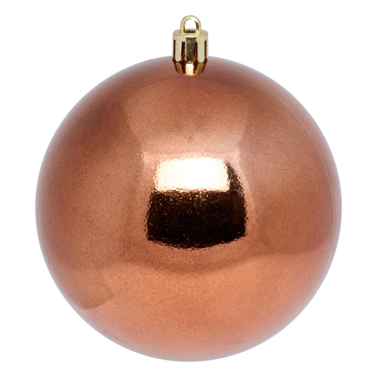 CHRISTBAUMKUGELN 10 cm 4er-Set - Kupferfarben, Kunststoff (10/10/10cm) - Atmosphera Createur d´interieur
