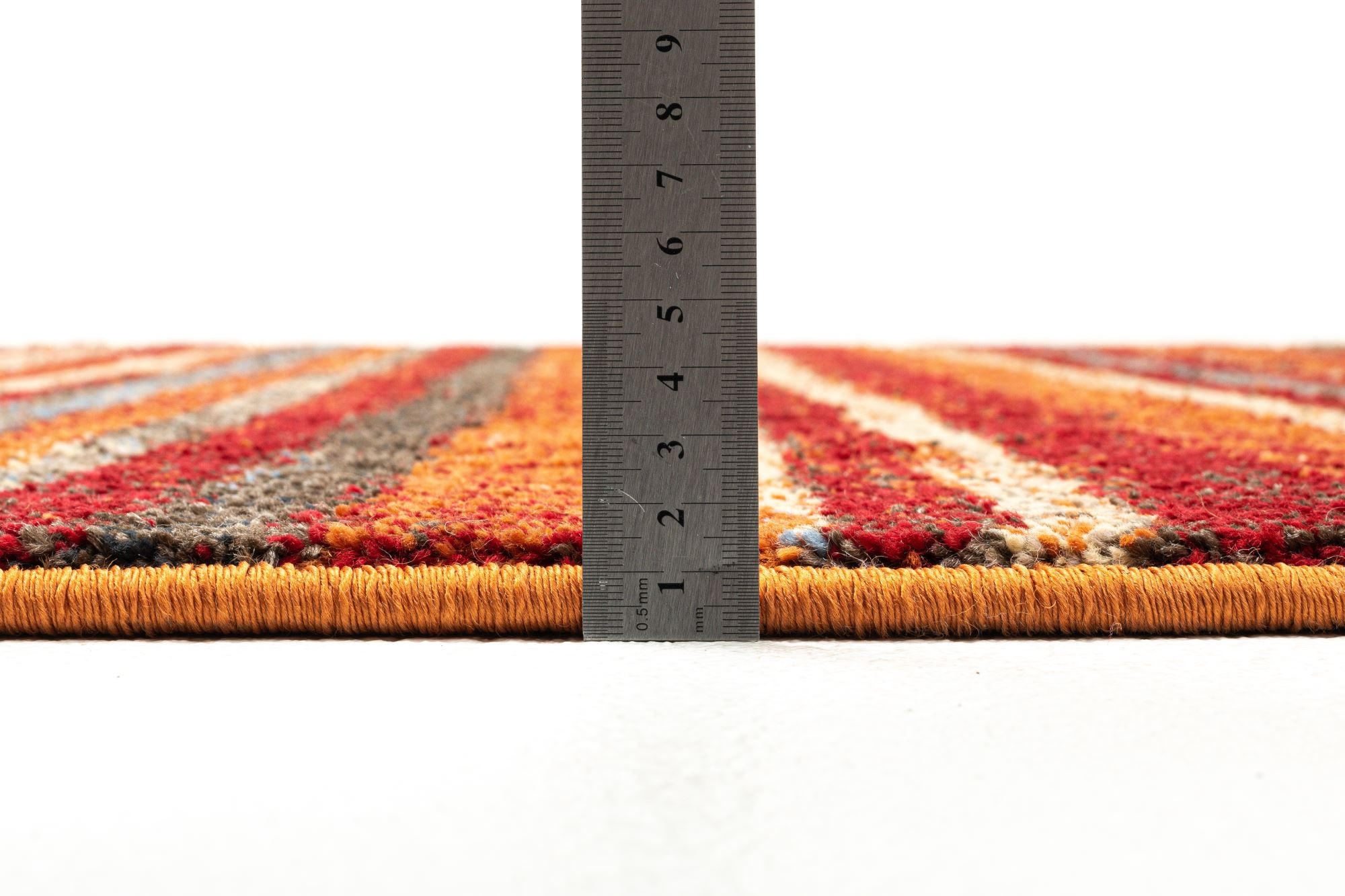 Thumbnail - Gino Falcone Webteppich, Rot, Textil, Gestreift, Rechteckig, 240x340 cm, Oeko-Tex®, für Fußbodenheizung geeignet, Teppic...