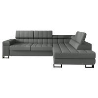 ECKSOFA Laris, Seite: Rechts - Greige/Schwarz, Holz/Textil (271/203cm) - MIRJAN24