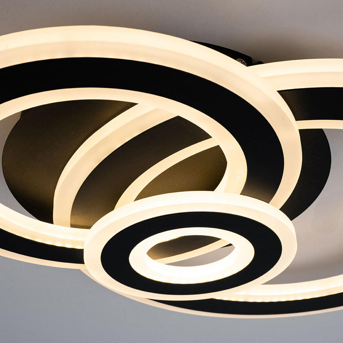 LED DECKENLEUCHTE Metall Grau RIO - Grau, Metall (47.5/36/7cm) - Wofi