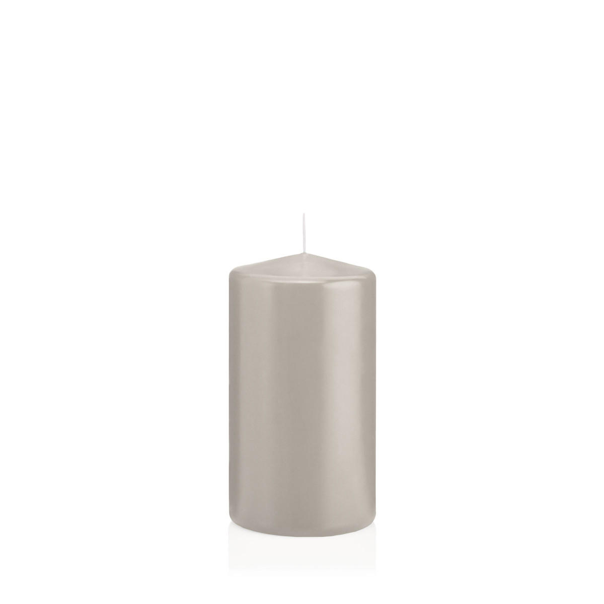 Wiedemann Kerzen Stumpenkerzen Hellgrau 13 cm