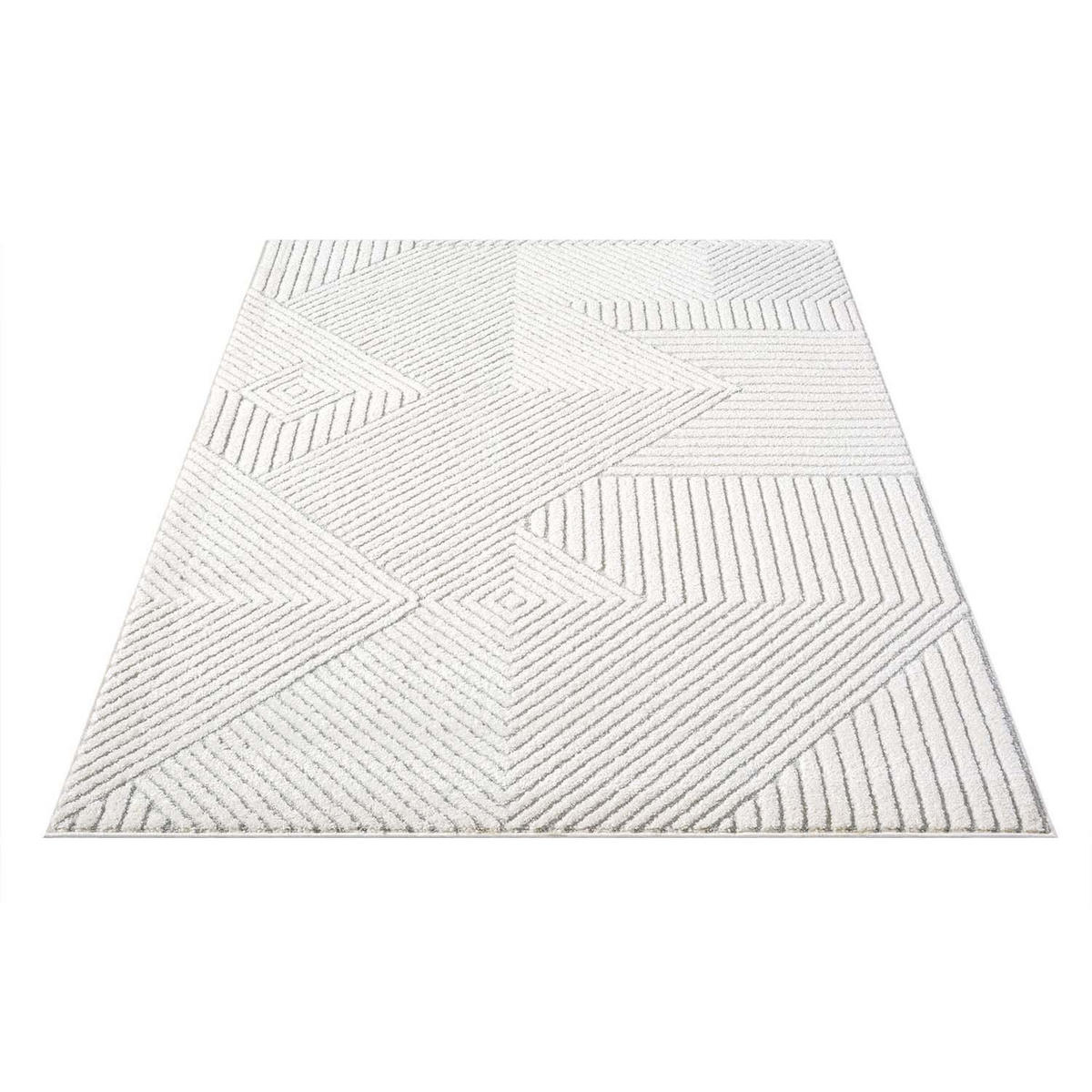 KURZFLOR-TEPPICH Lounge 0632 Grau 120x170 cm - Grau, Textil (120/170cm) - carpet city