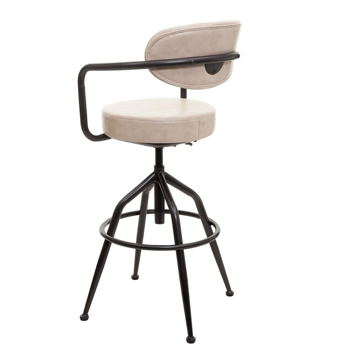 BARHOCKER H10F Beige - Beige, Textil (53/106/43cm) - MCW