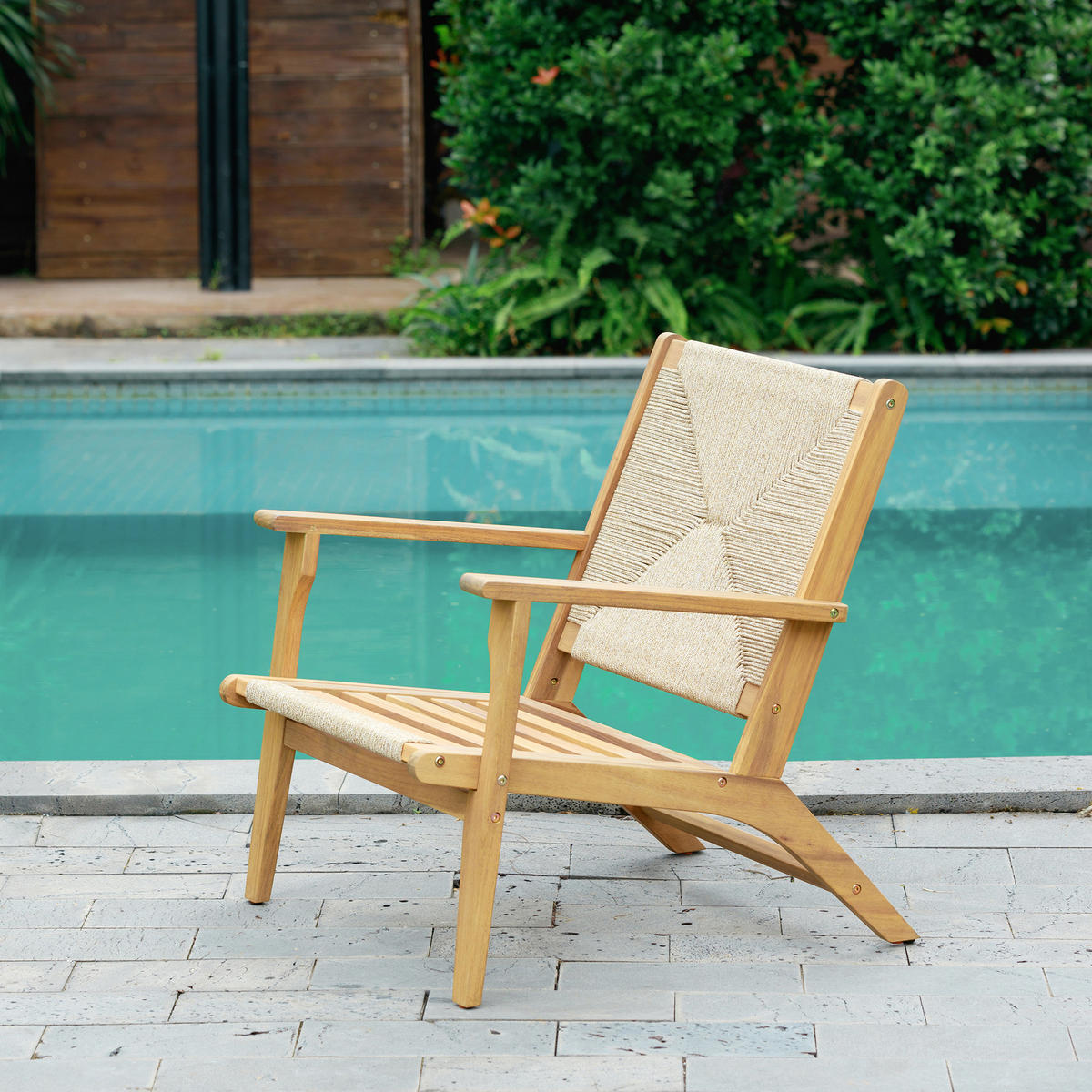 SESSEL Holz Braun - Braun, Holz (64/73/74cm) - Nordlys