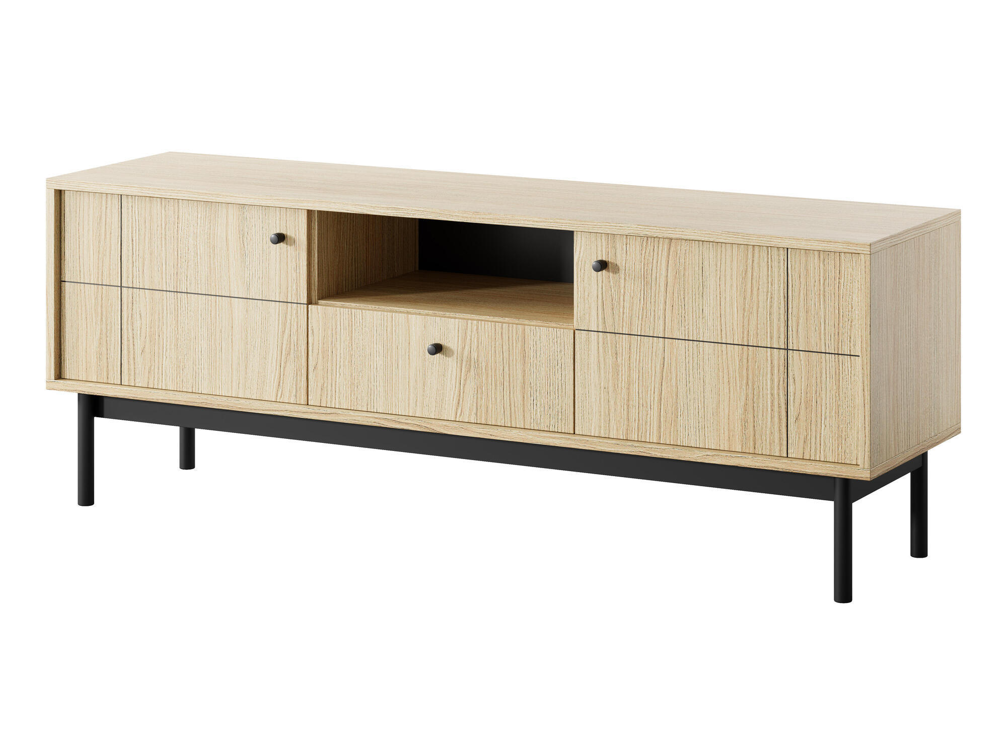 TV-LOWBOARD JAPANDI Beige 154x39x57 cm - Beige, Holzwerkstoff (154/57/39cm) - FURNLUX