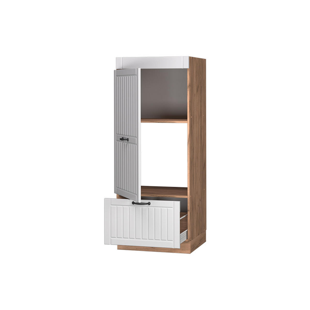 Honigeiche/Weiß, Holzwerkstoff (60/153.6/58.1cm) - Vicco