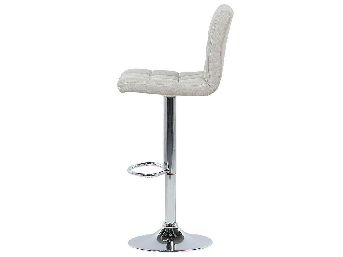 BARHOCKER 2er-Set Polsterbezug Beige Marion - Beige, Textil/Metall (45/114/39cm) - Beliani