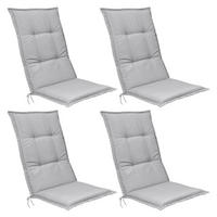 HOCHLEHNERAUFLAGE Base HL 120/50/6cm Hellgrau 4tlg - Hellgrau, Textil (50/6/120cm) - Beautissu 