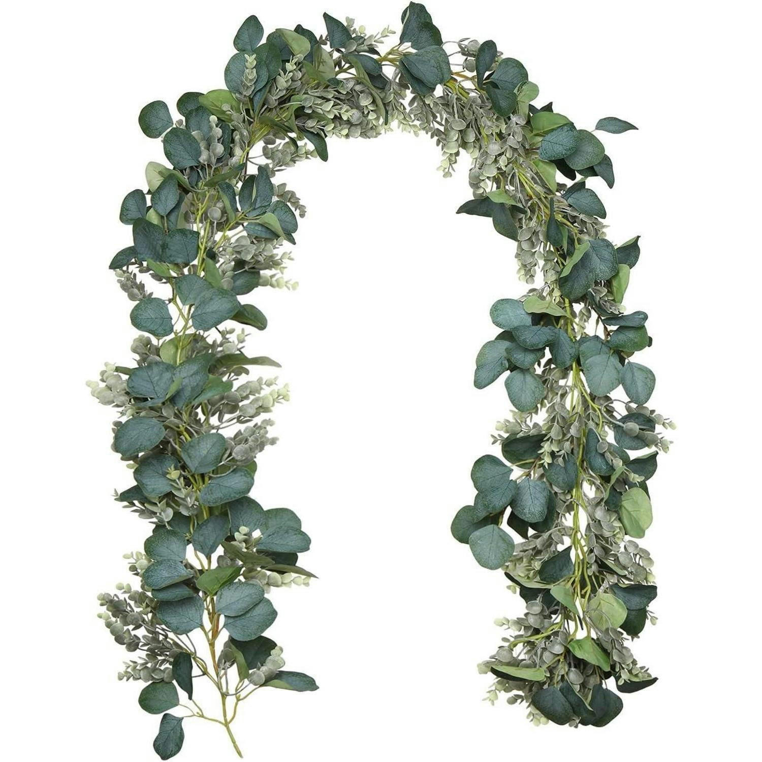 KUNSTPFLANZE Eukalyptus Girlande 182 cm Gemischt Grün - Multicolor, Kunststoff (183cm)