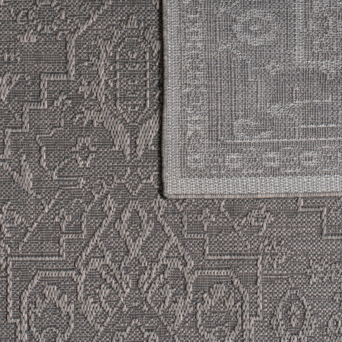 OUTDOORTEPPICH 160/220 cm Rimini 413 - Anthrazit, Textil (160/220cm) - Paco Home