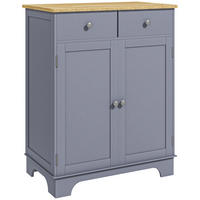 SIDEBOARD DE-11096 2 Schubladen Grau/Naturholz - Grau, Holzwerkstoff (68/85/40.3cm) - ComfortXL
