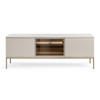 TV-SCHRANK Tosena Greige 154 cm - Kaschmir/Goldfarben, Holzwerkstoff (153.4/39/56.2cm) - Selsey