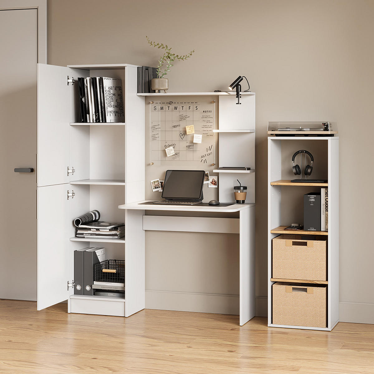 SCHREIBTISCH Rina Weiß 122.9 x 168 cm - Weiß, Holzwerkstoff (52/122.9/168cm) - Livinity®