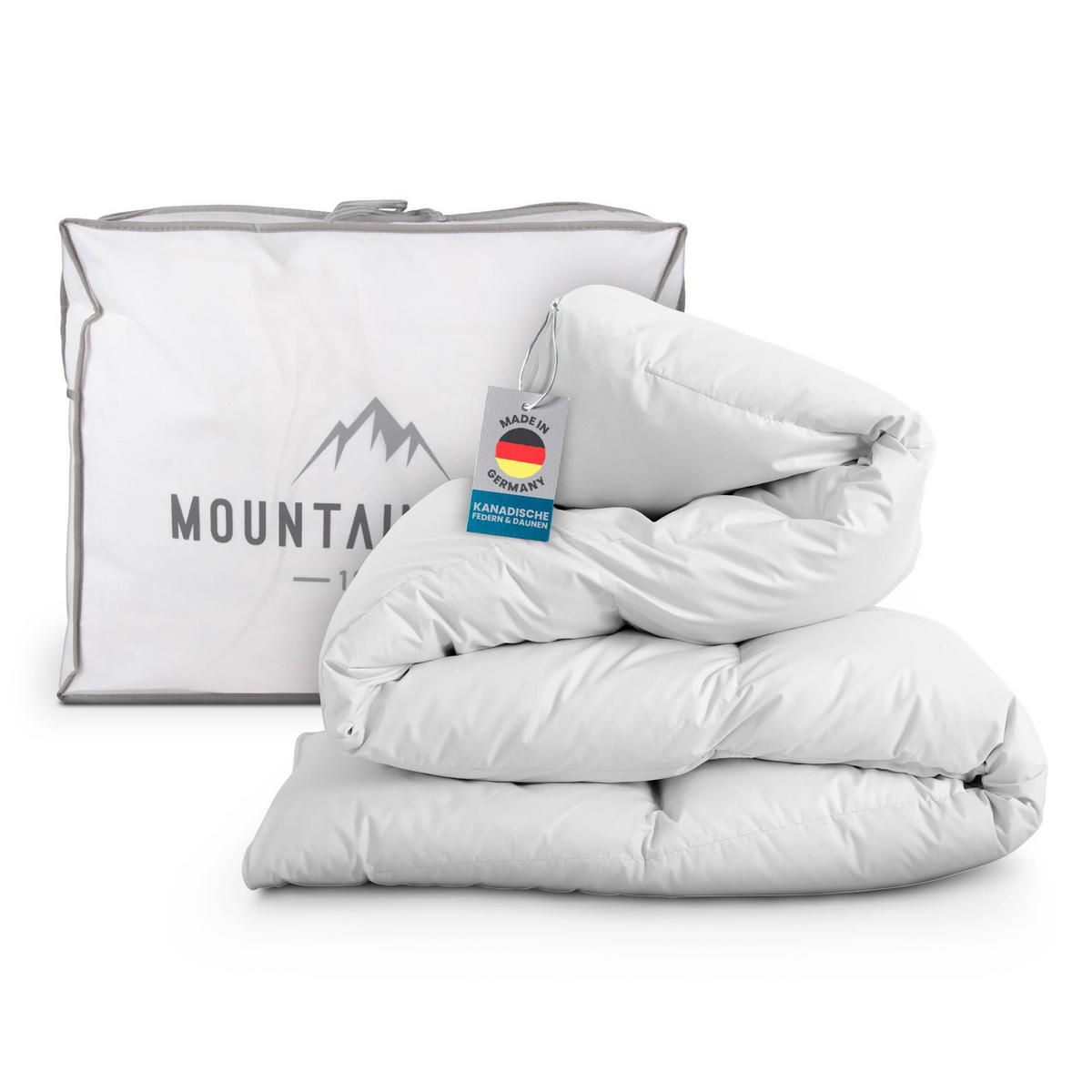 STEPPBETT Mountain Peak Federn/Daunen 135x200 cm - Weiß, Naturmaterialien (135/200cm) - Bestlivings
