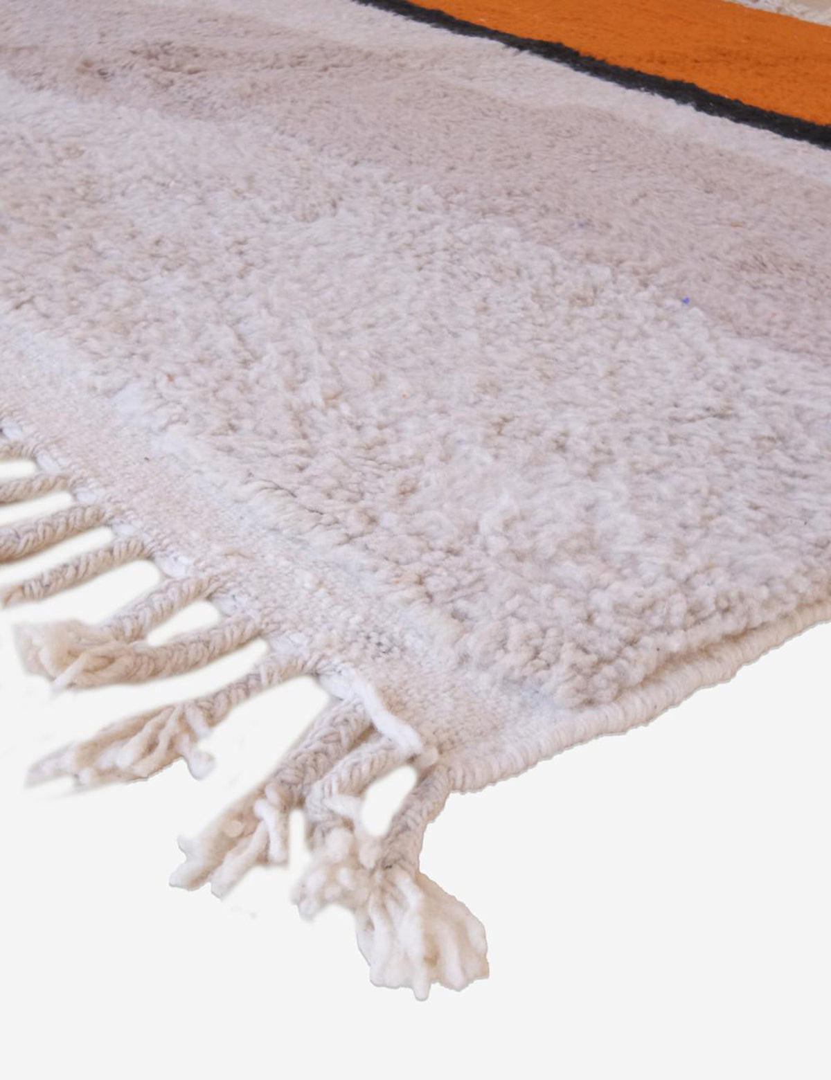 BERBERTEPPICH mit Linienmuster 220x 269 cm - Orange, Naturmaterialien (220/269cm) - AFK Living