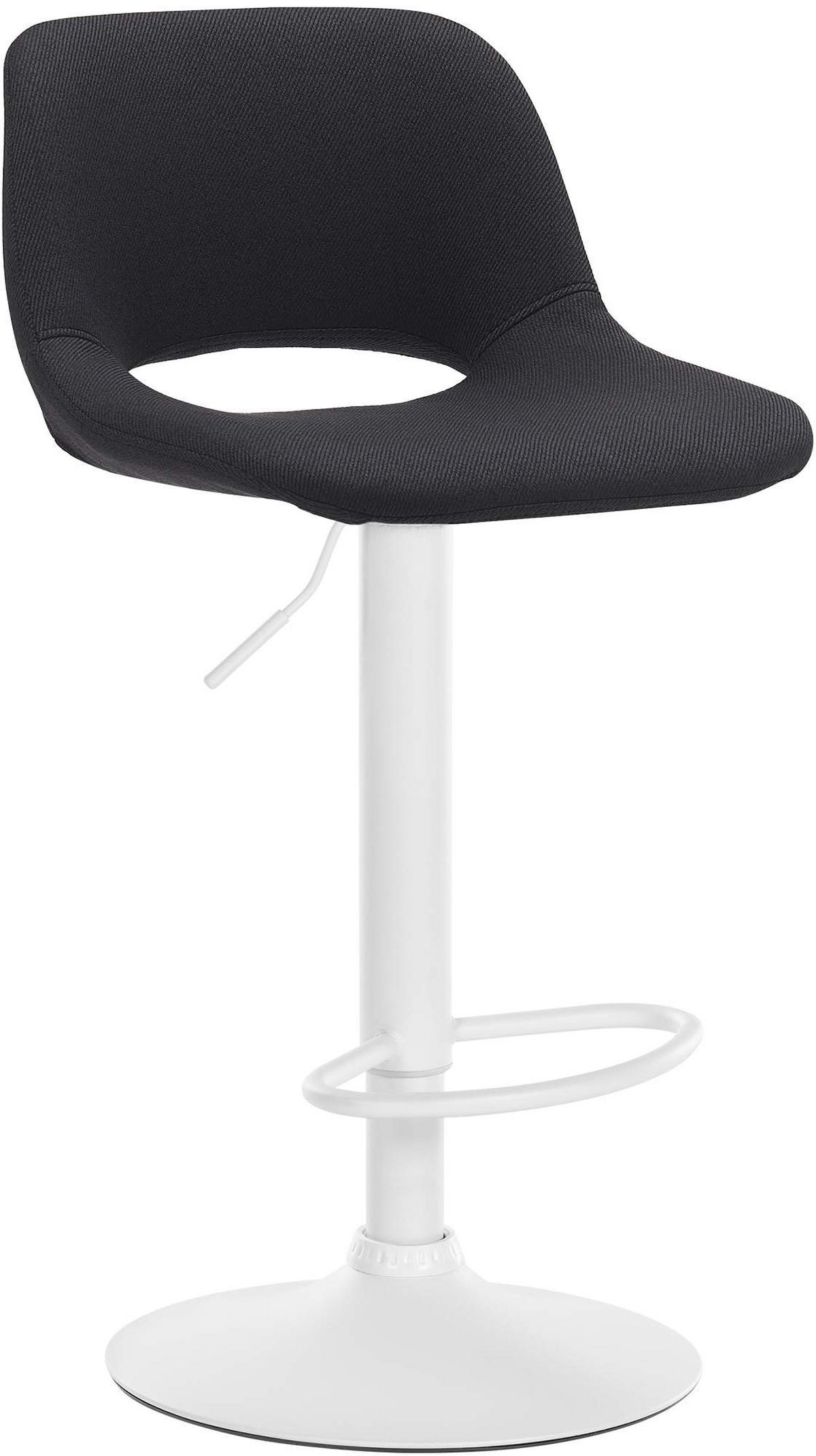 BARHOCKER Stoff schwarz - Schwarz, Textil (42/86/46cm) - CLP