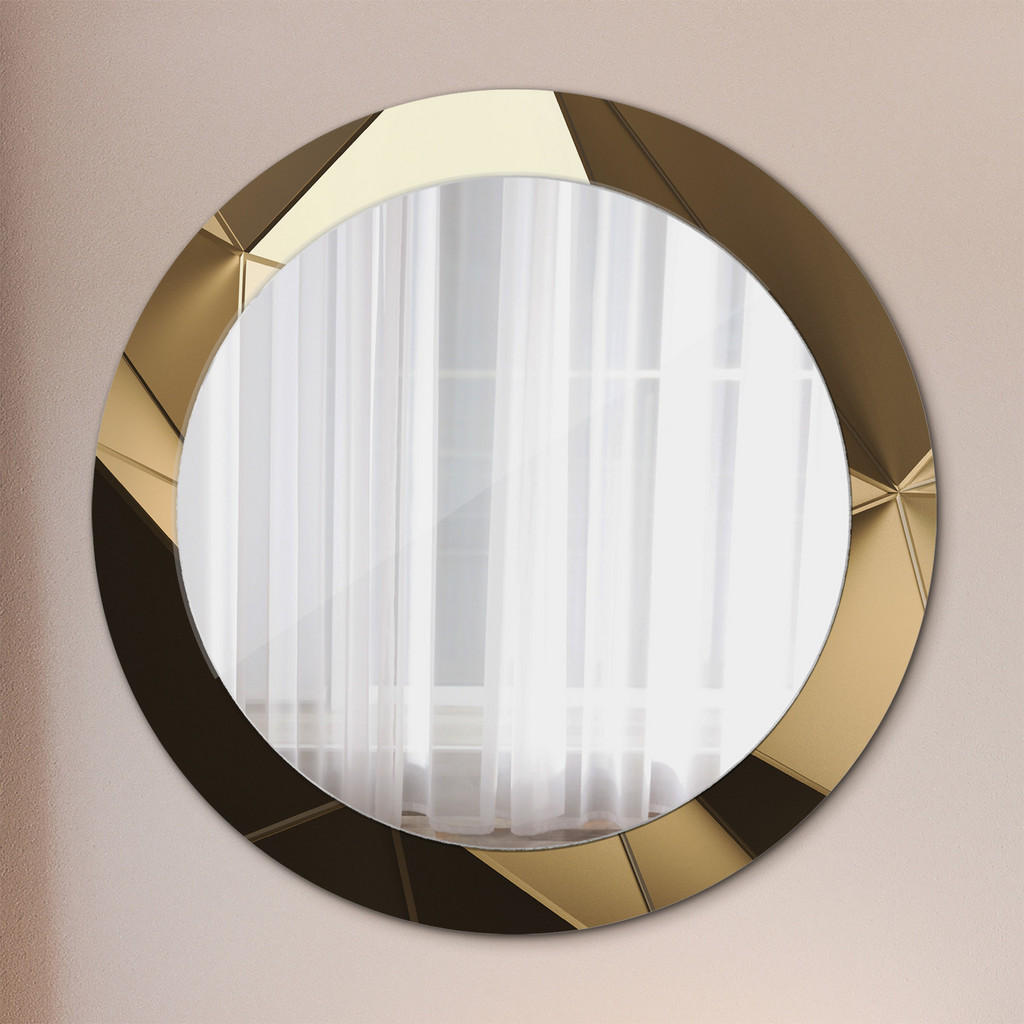 Thumbnail - Tulup Spiegel, Beige, Glas, Rund, 70x70x0.4 cm, Spiegel, Wandspiegel