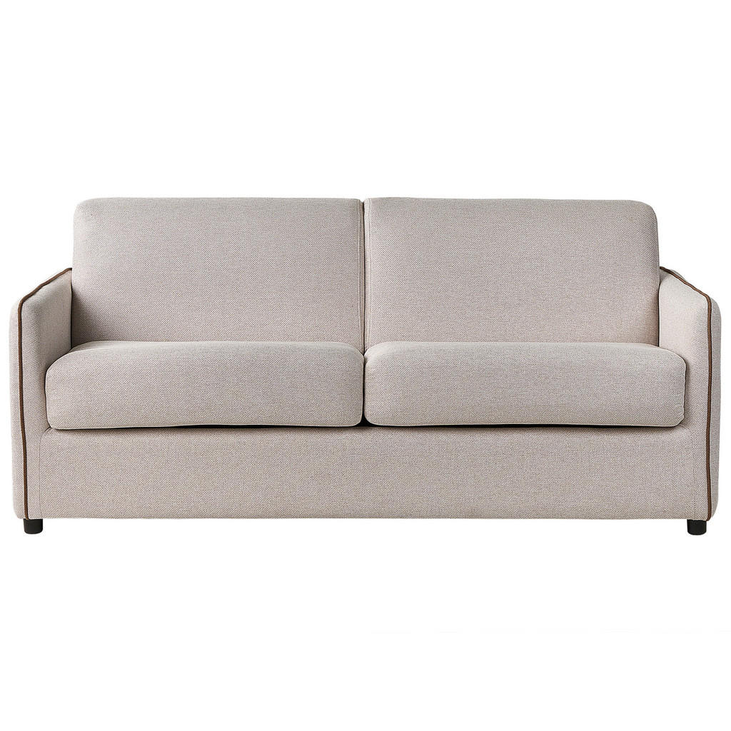 CANAPEA EXTENSIBILĂ cu 2 locuri textil bej deschisă Ishoj