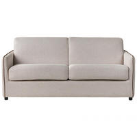 SCHLAFSOFA 2-Sitzer Stoff Hellbeige Ishoj - Beige, Textil (176/80/96cm) - Beliani