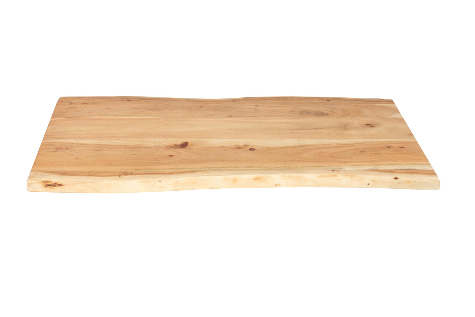 TISCHPLATTE CURTIS - Beige/Naturfarben, Akazienholz/Holz (40/80/3cm) - SAM