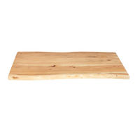 TISCHPLATTE CURTIS - Beige/Naturfarben, Akazienholz/Holz (40/80/3cm) - SAM