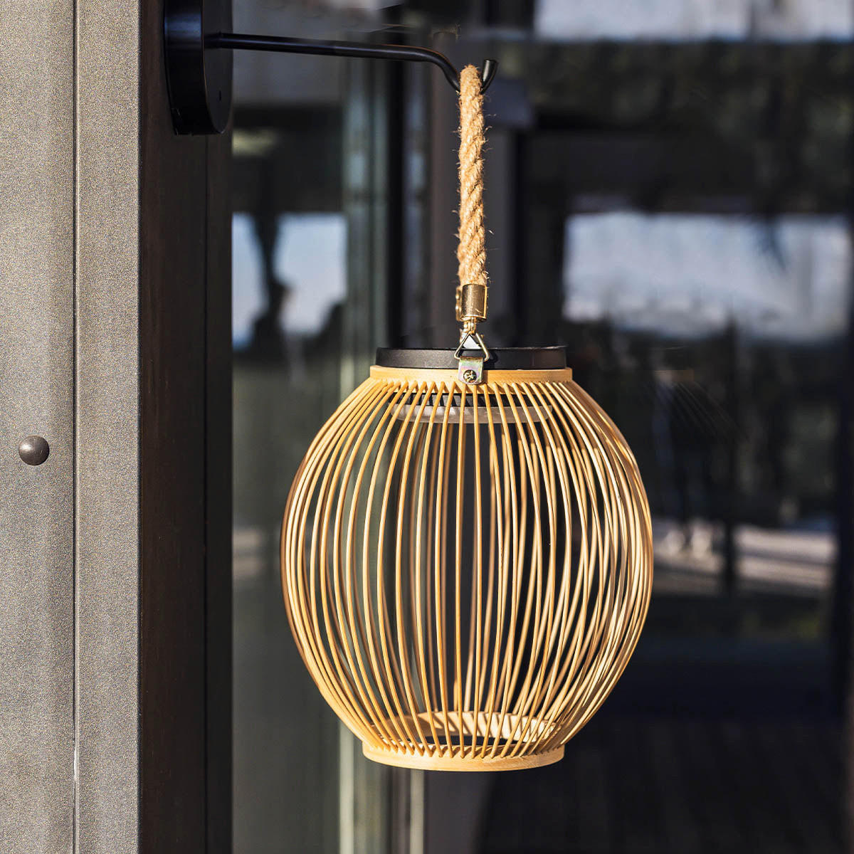 ISALINE 100LM Solar-Wandleuchte - Beige, Kunststoff (20/20/21cm) - Lumisky