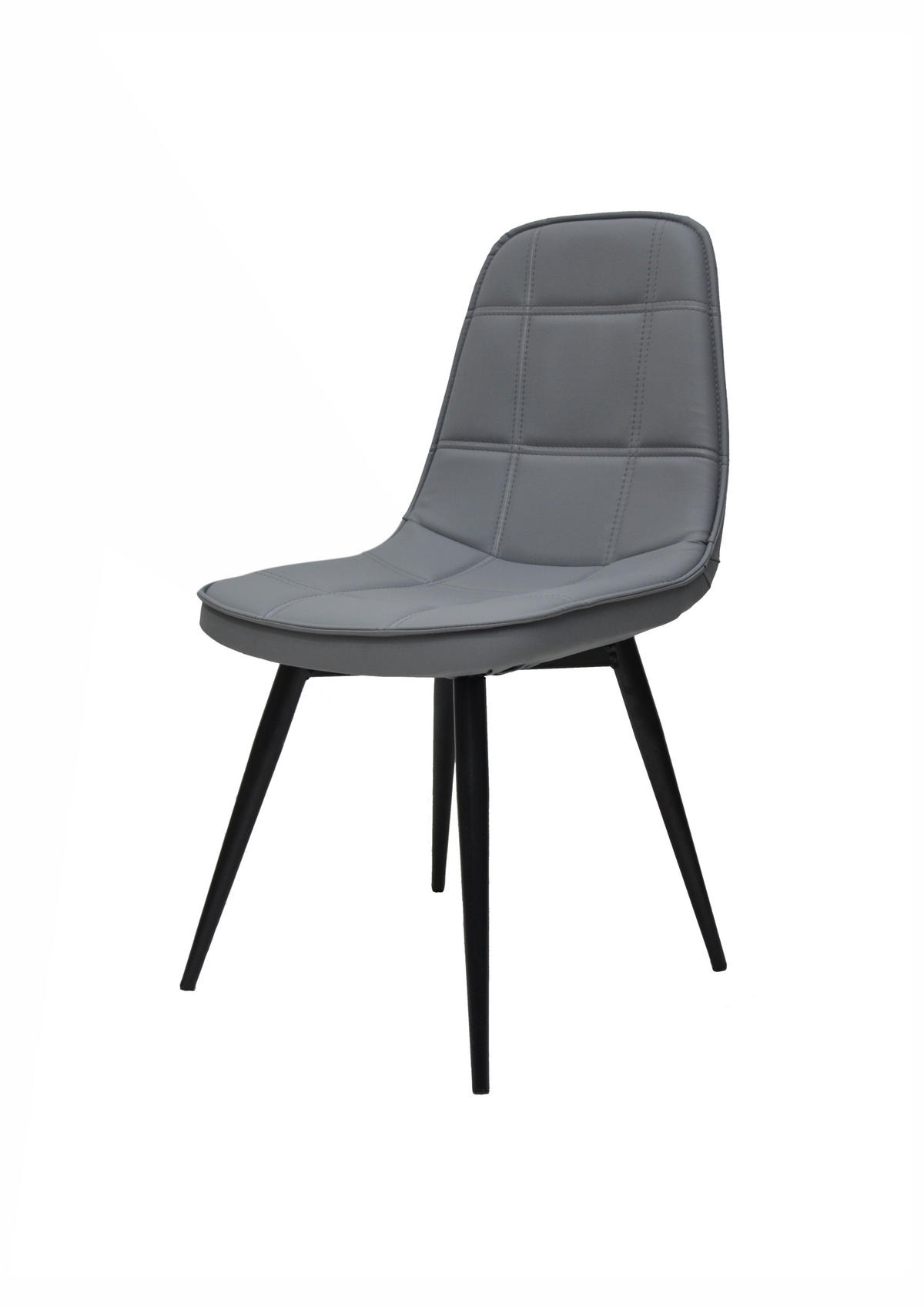STUHL DENVER mit Metallgestell - Anthrazit, Leder (46/86/46cm) - Stuhlmann