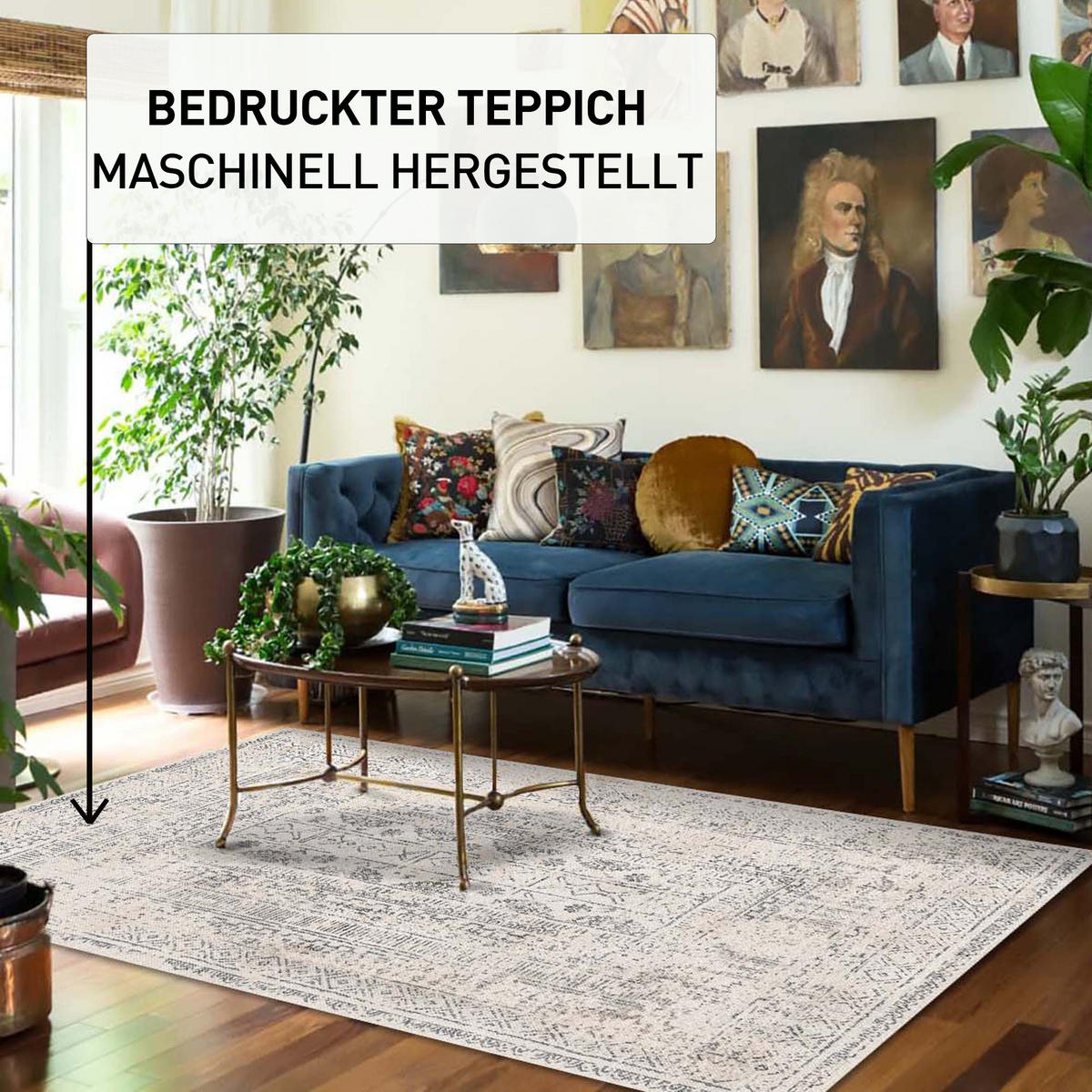 TEPPICH Duncan 200x300 cm - Multicolor, Textil (200/300cm) - Bamyum