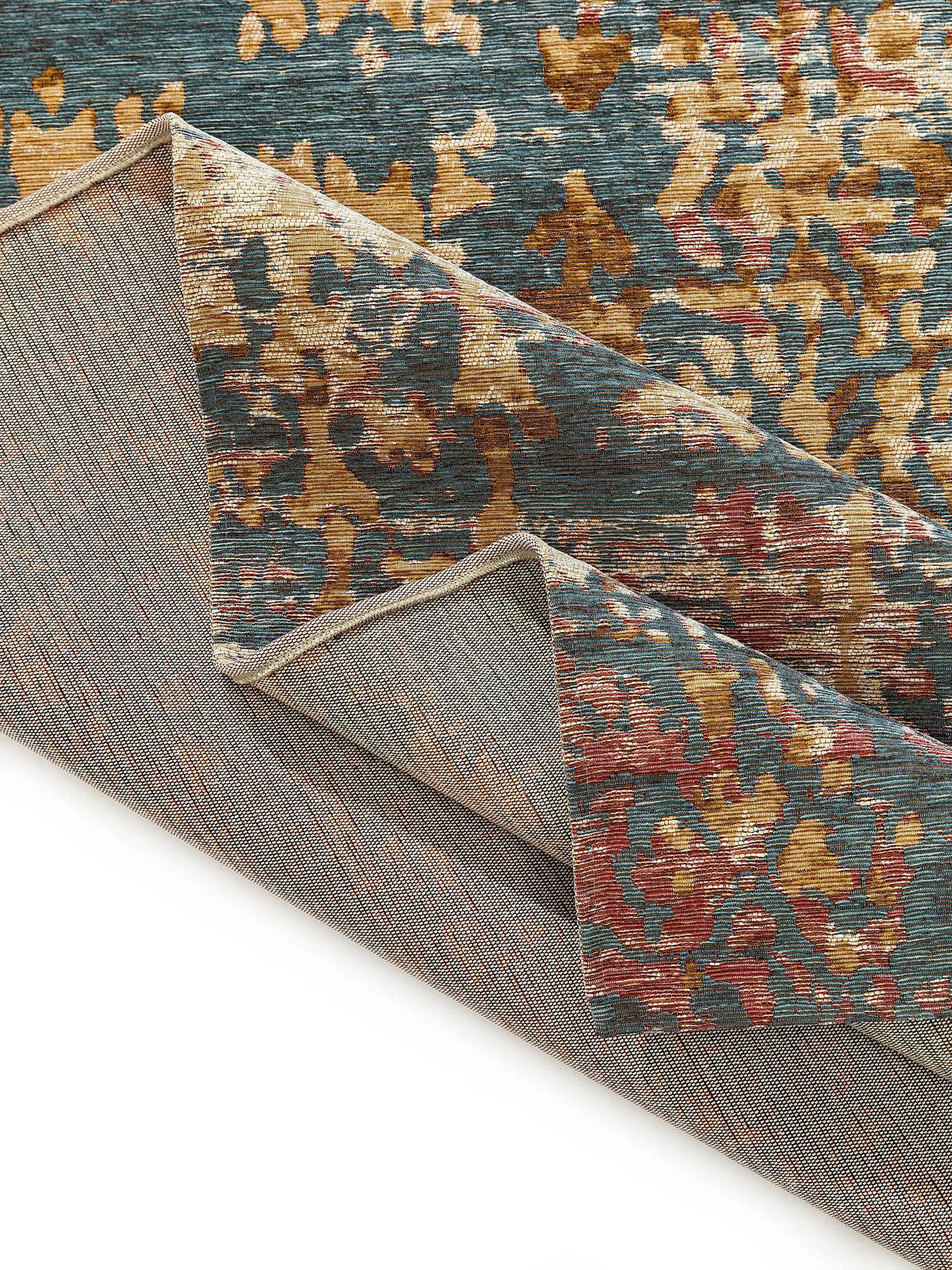 FLACHGEWEBETEPPICH Frencie Blau 200x285 cm - Blau, Textil (200/285cm) - benuta Nest