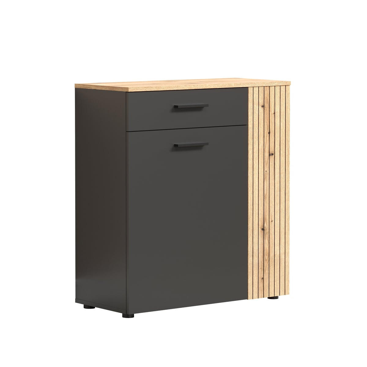 SCHUHSCHRANK Esteban Anthrazit - Anthrazit, Holzwerkstoff (80/88/36cm) - Trendteam