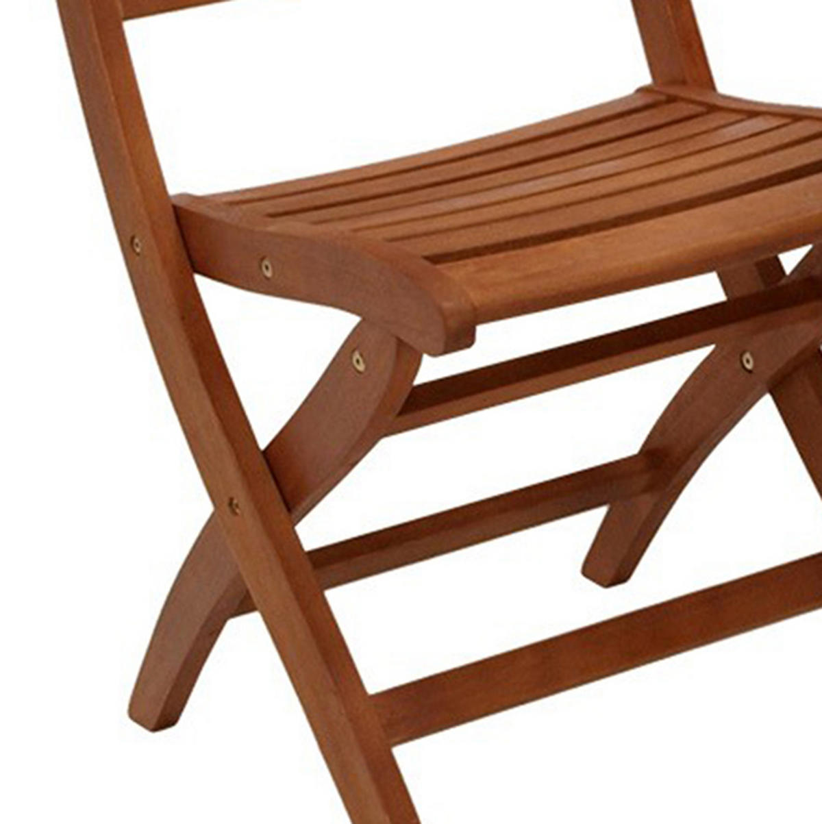 GARTEN-GARNITUR Gosport - 3-teilige Sitzgruppe (2x Klappstuhl, 1x Tisch 75x75cm quadratisch), Eukalyptus geölt. BxTxH: 75x189x93 cm - Braun, Holz - TPFGarden