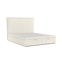 POLSTERBETT Eliot mit Stauraum 120/200 cm Hellbeige im Alta Stoff - Sandfarben/Schwarz, Holz/Holzwerkstoff (120/200cm) - AltaBeds