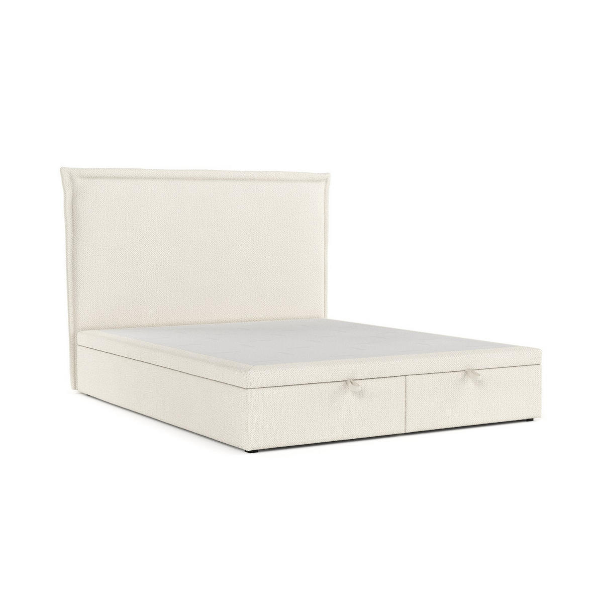 POLSTERBETT Eliot mit Stauraum 120/200 cm Hellbeige im Alta Stoff - Sandfarben/Schwarz, Holz/Holzwerkstoff (120/200cm) - AltaBeds