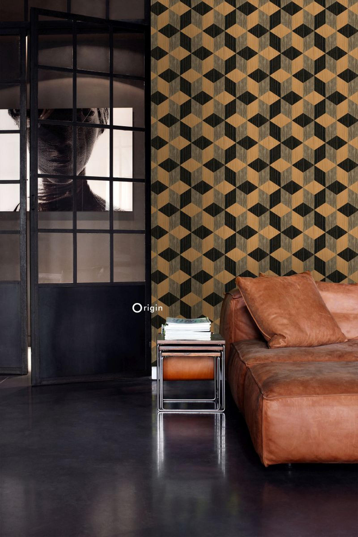 XXL-VLIESTAPETE 3D Grasmuster 50 x 900 cm - Braun, Papier (50/900cm) - Origin Wallcoverings