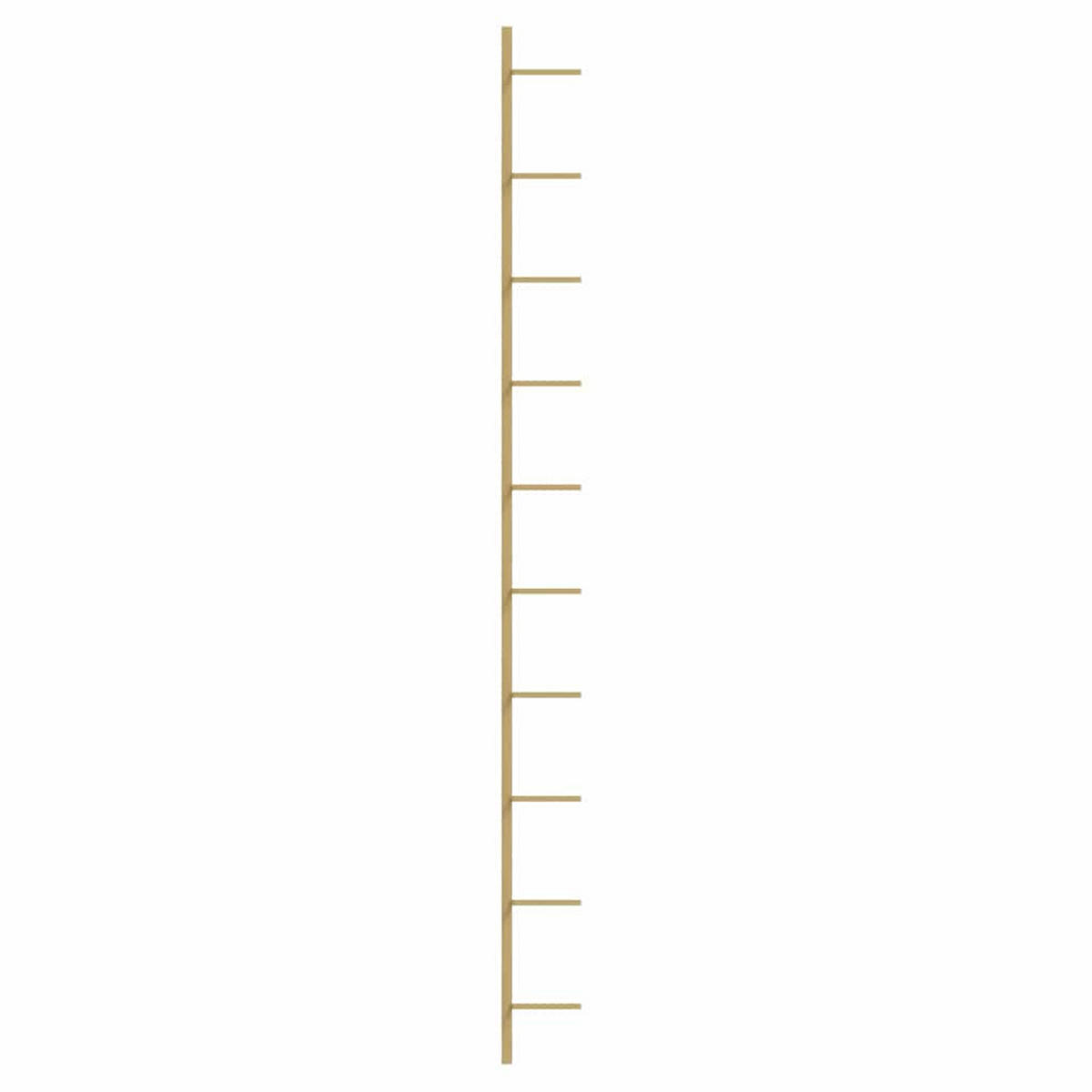 WEINREGALE 24/9/120 cm Gold Metall - Goldfarben, Metall (9/120/24cm) - vidaXL