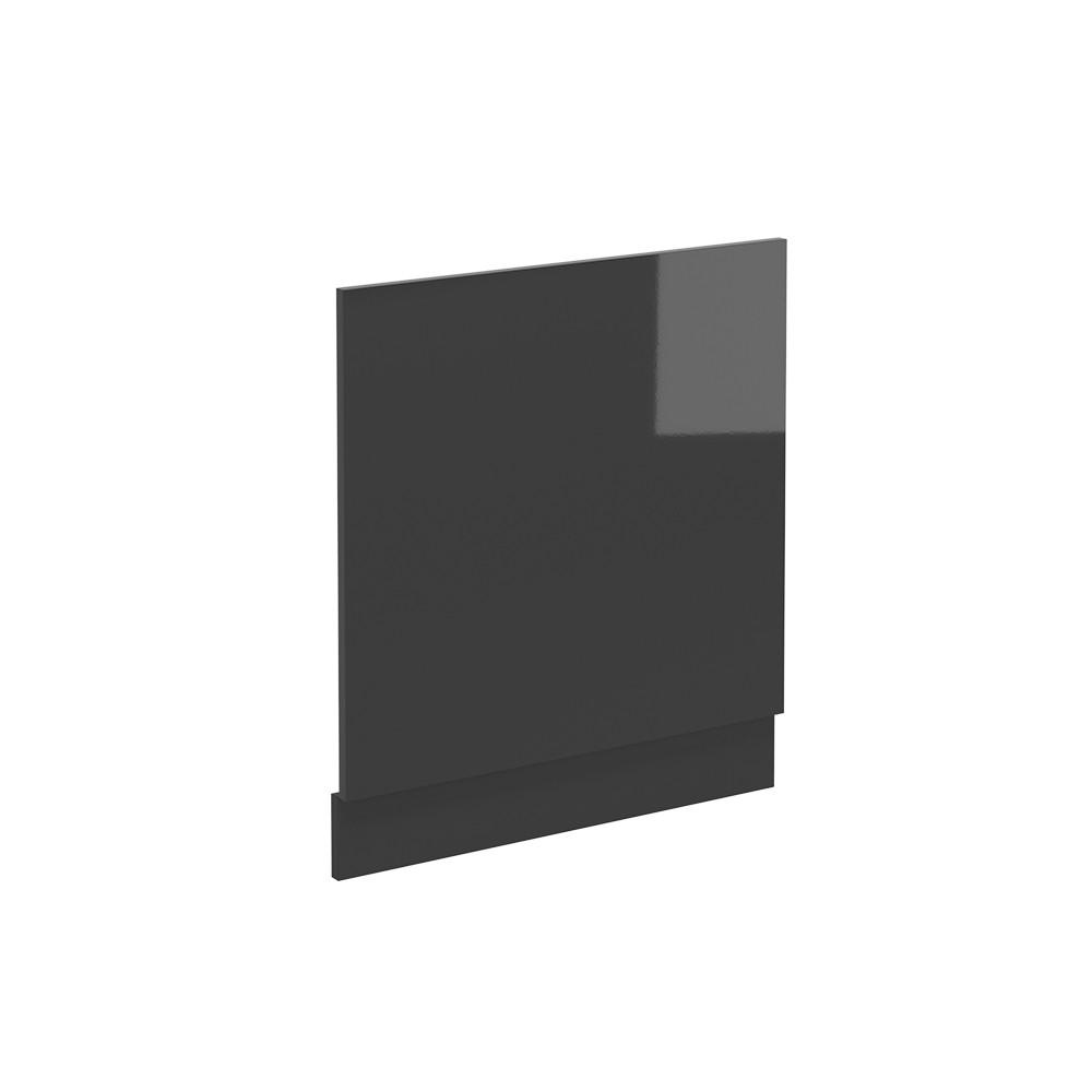 Schwarz Hochglanz/Anthrazit, Holzwerkstoff (60/57.2/1.6cm) - Vicco