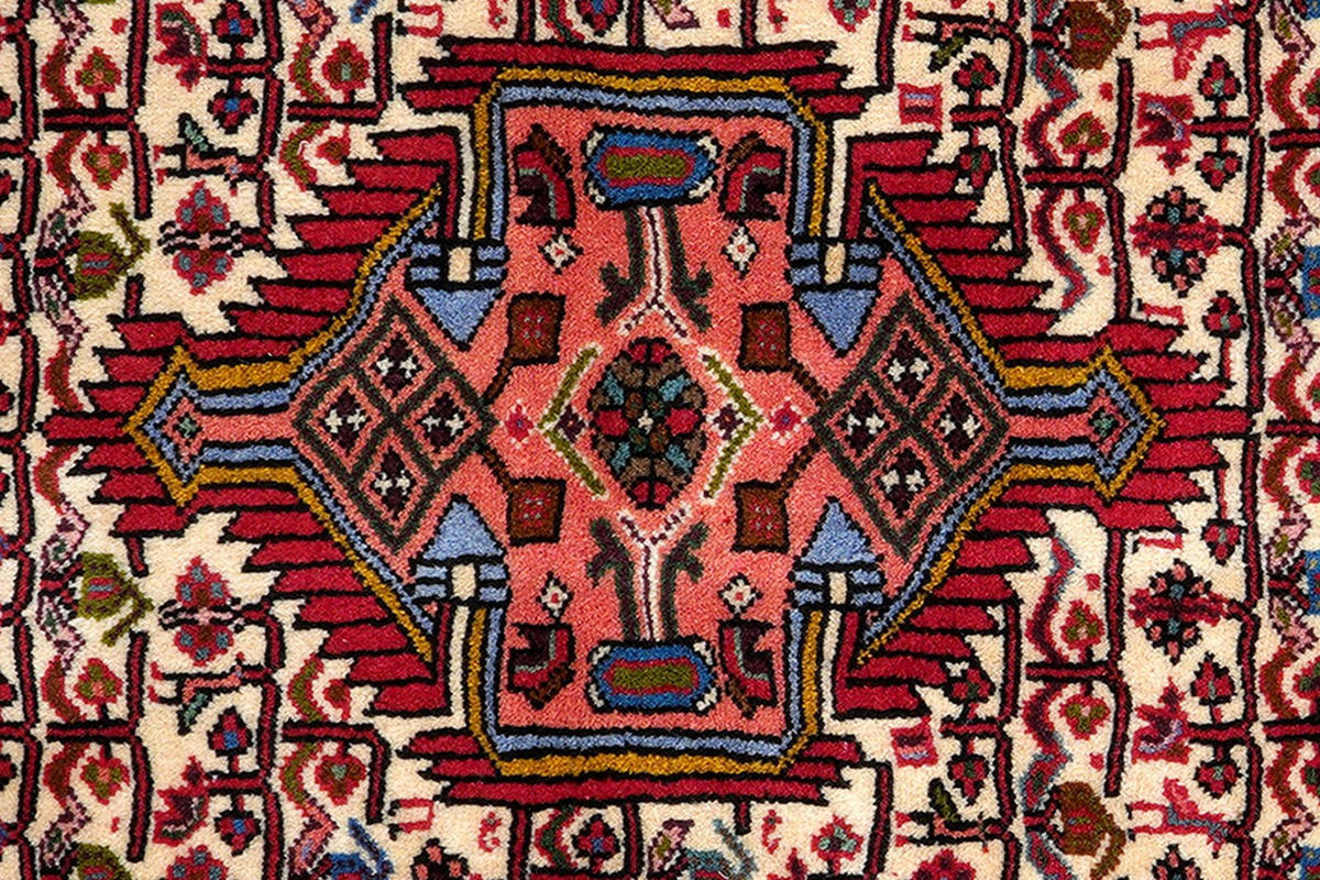 LÄUFER Orient handgeknüpft Assadabad Beige, Rot 289/85 cm Schurwolle - Beige/Rot, Textil (85/289cm) - Looma