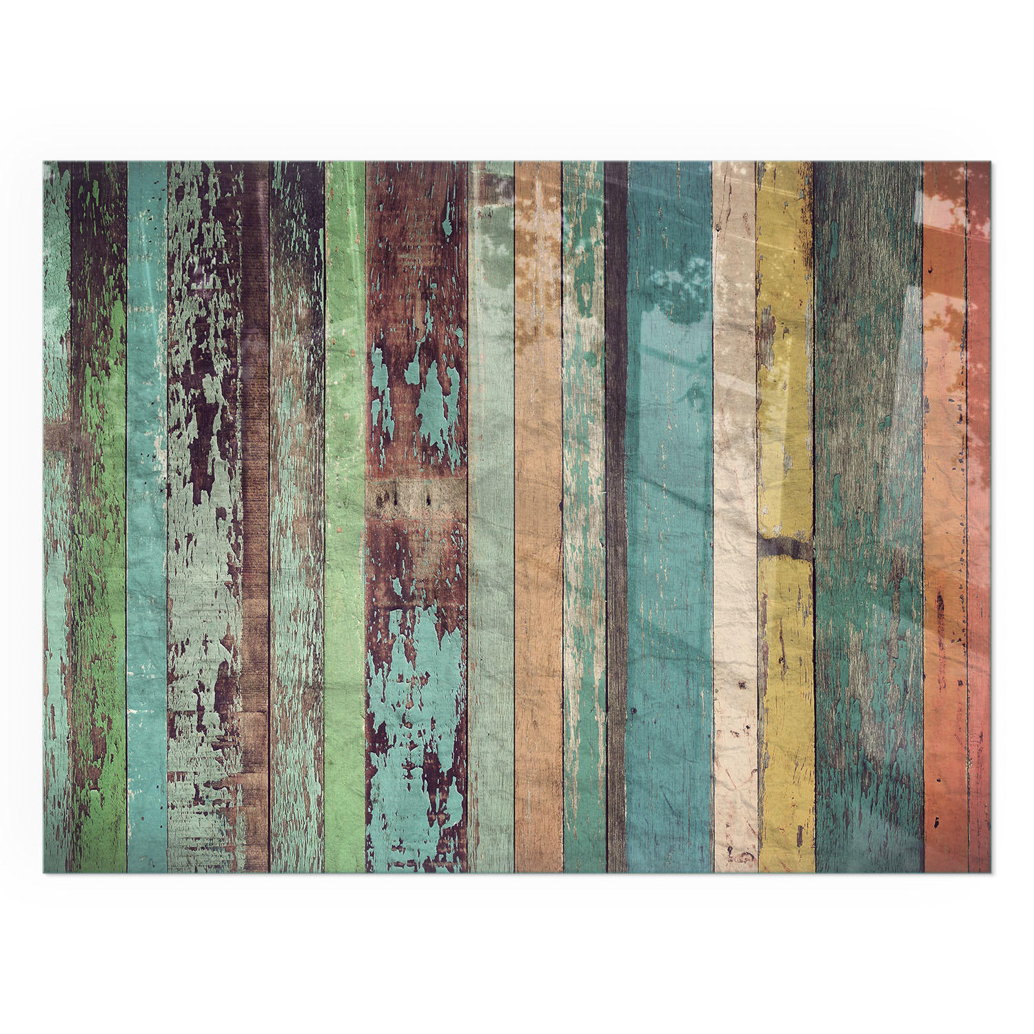 GLASPLATTE für Kamin 80x60 cm - Türkis, Glas (80/60/0.4cm) - TULUP