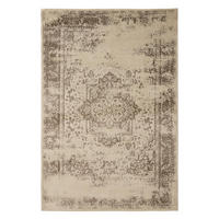 VINTAGE-TEPPICH Suki 160/230 cm - Creme/Braun, Kunststoff (160/230cm) - benuta