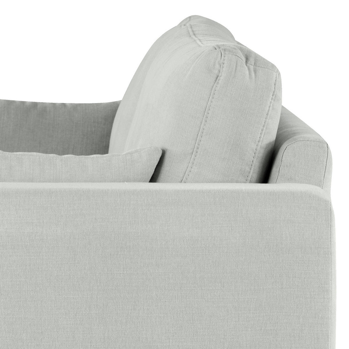 3-SITZER SOFA - Grau, Naturmaterialien (237/81/88cm) - home24