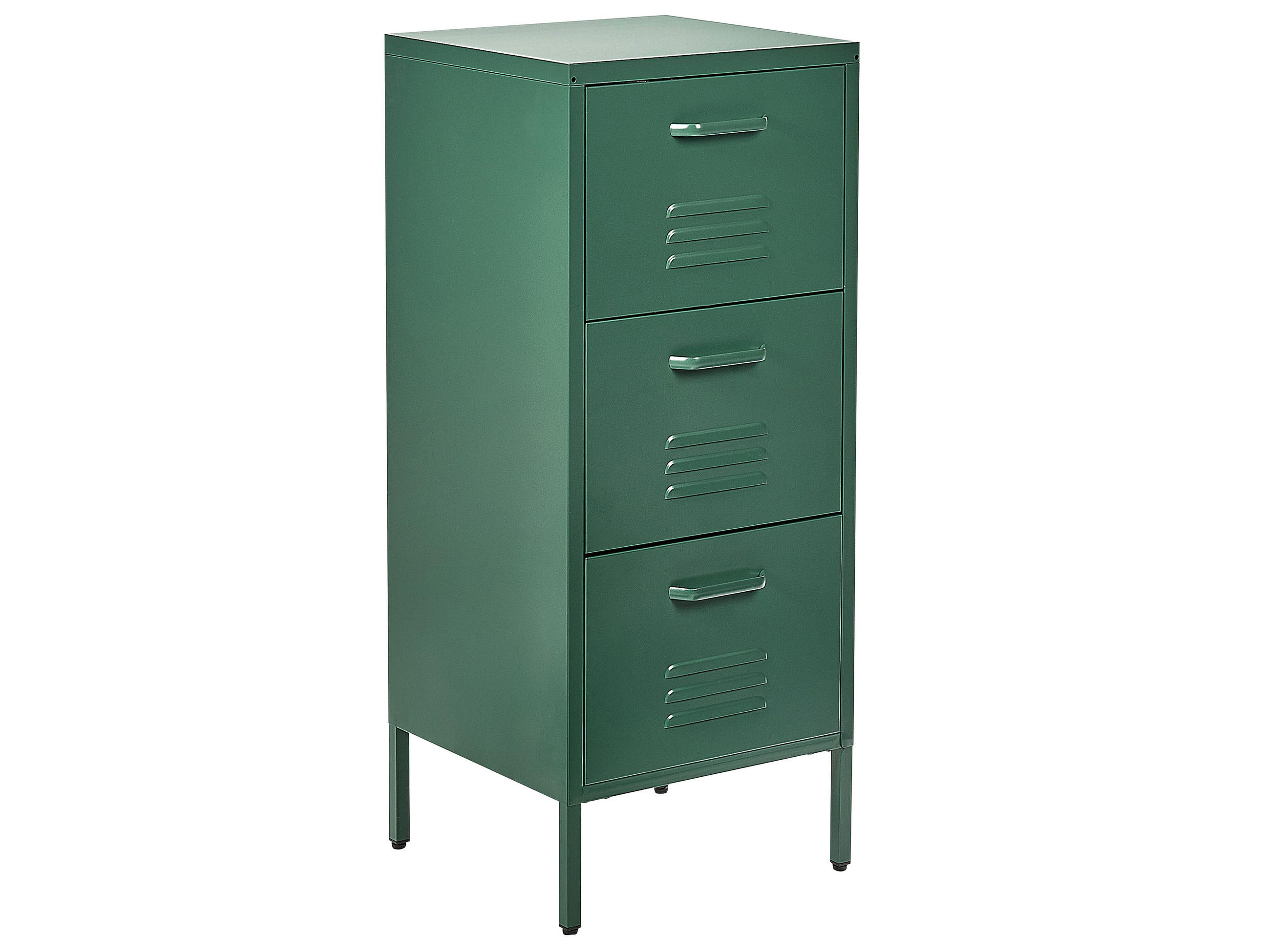 AKTENSCHRANK Grün Wostok - Grün, Metall (43/103/40cm) - Beliani