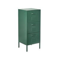 AKTENSCHRANK Grün Wostok - Grün, Metall (43/103/40cm) - Beliani