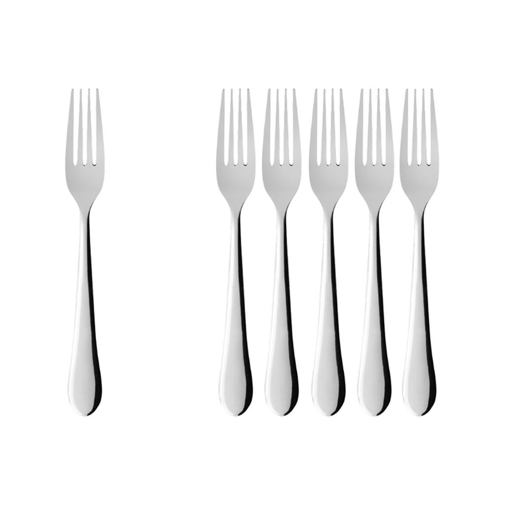 TAFELGABEL Oscar silber 200 mm 6er Set - Silberfarben, Metall - Villeroy & Boch
