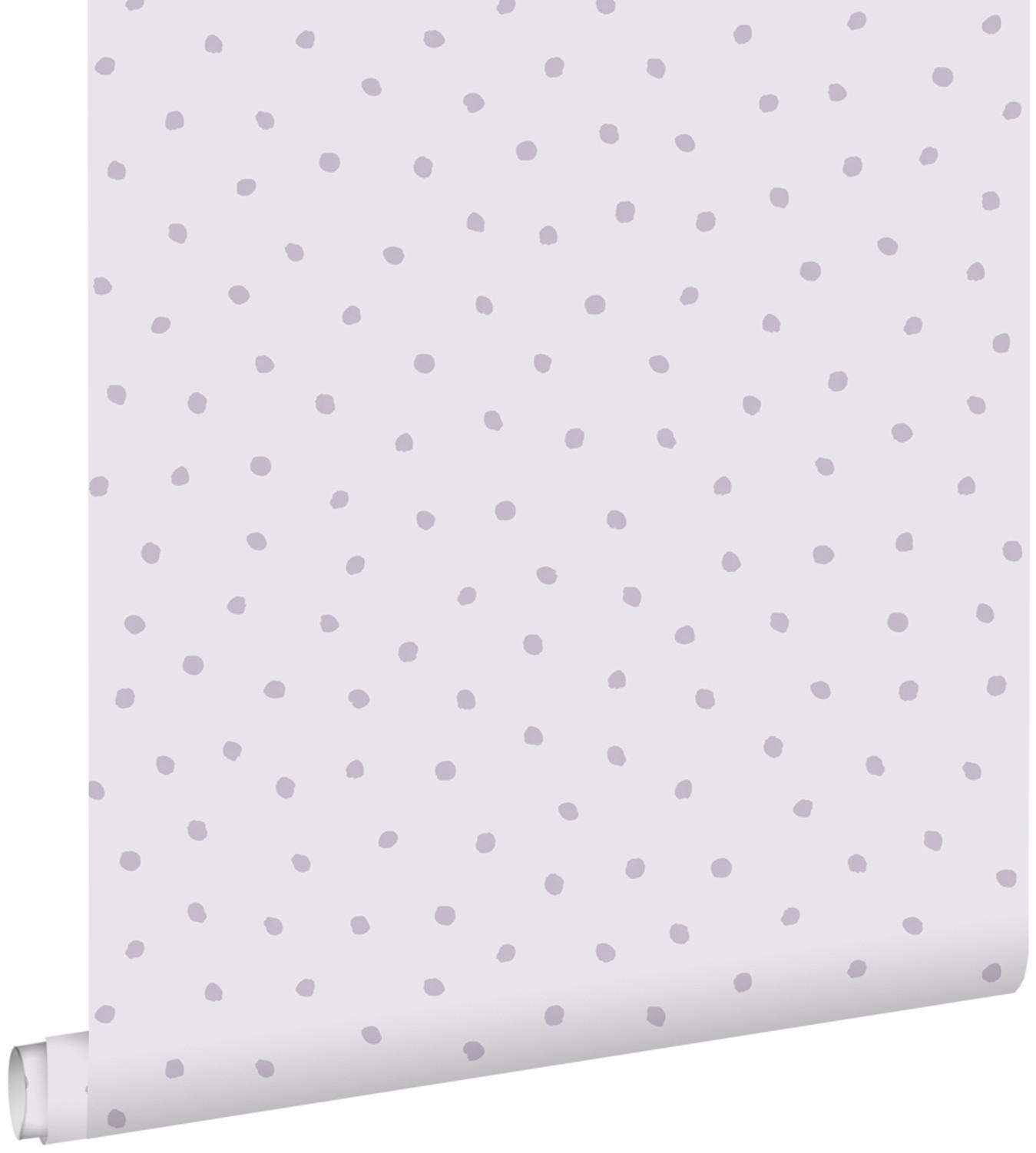TAPETE Punkte 53 cm x 10.05 m - Lila, Papier (53/0.1cm) - ESTAhome