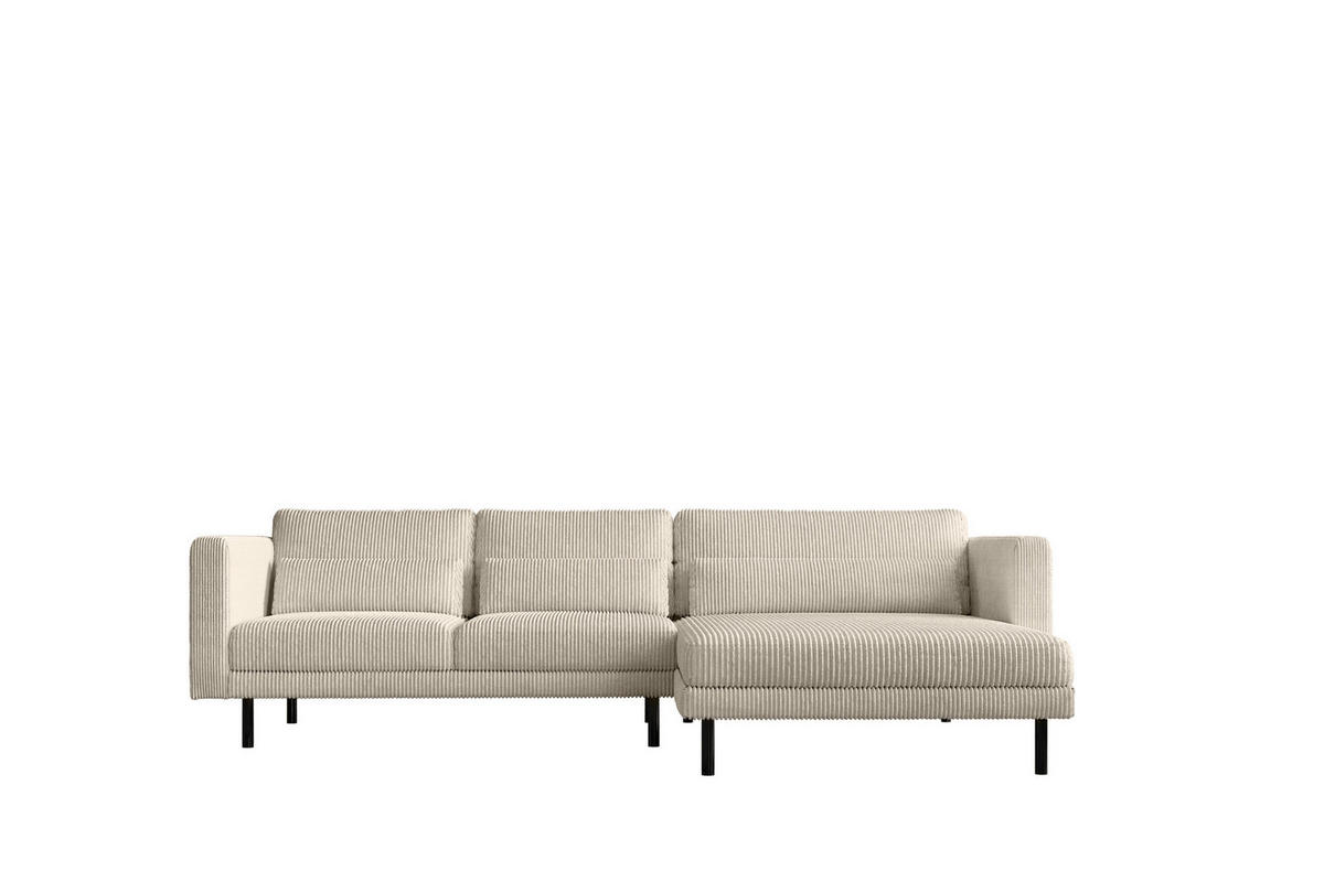 ECKSOFA L-form Dani Stoff Poso Beige Rechts - Beige, Holz (281/174cm) - Kaiser Möbel