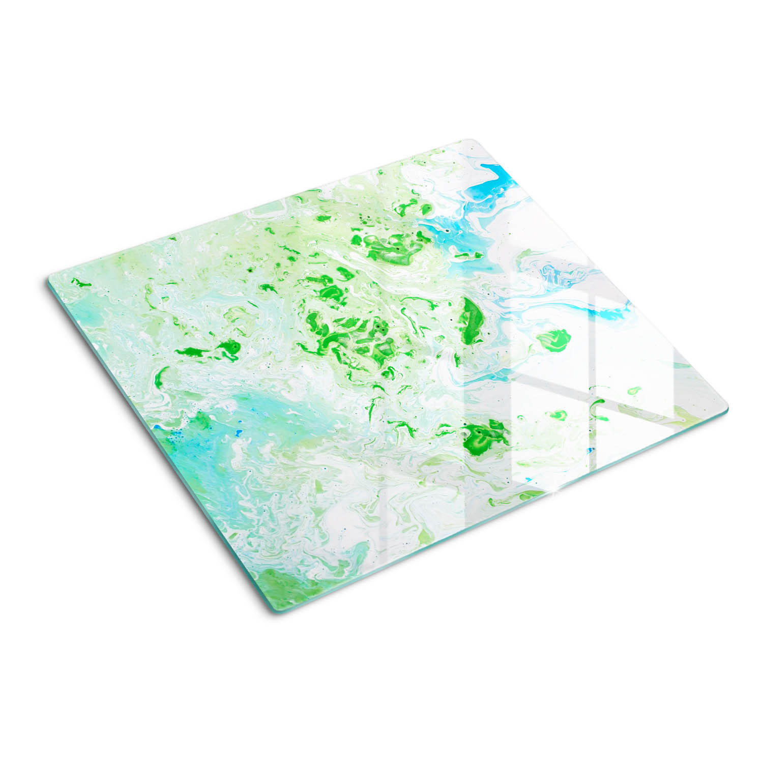 GLASPLATTE 60x52 cm Abstrakt - Multicolor, Glas (60/0.4/52cm) - TULUP