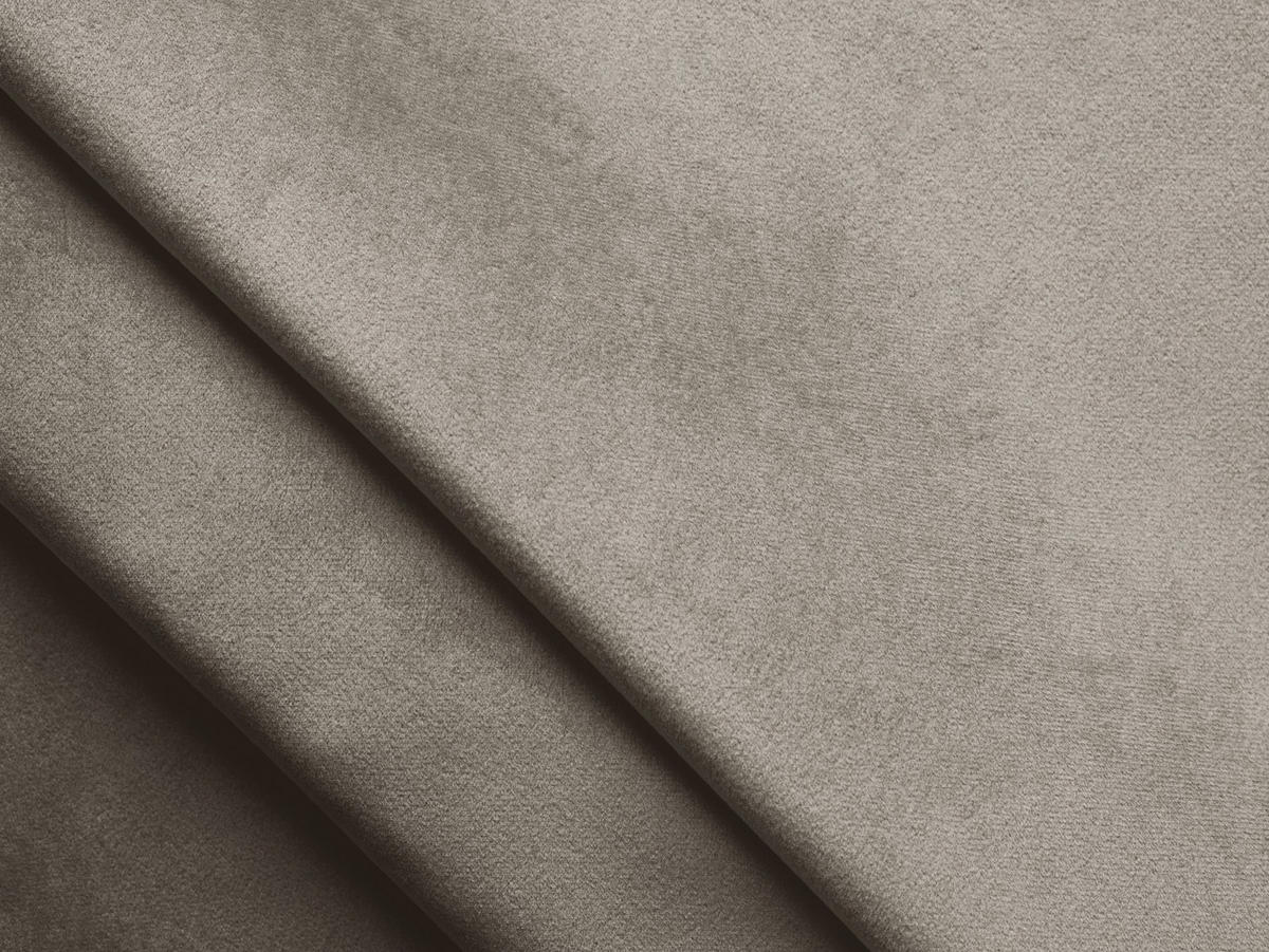 2-SITZER-SOFA Samt Stoff Grau - Taupe/Schwarz, Kunststoff/Textil (160/75/93cm) - Makamii